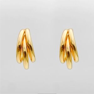 Prya Talia Triple Hoops ✨ Gold Hoop Earrings NWT